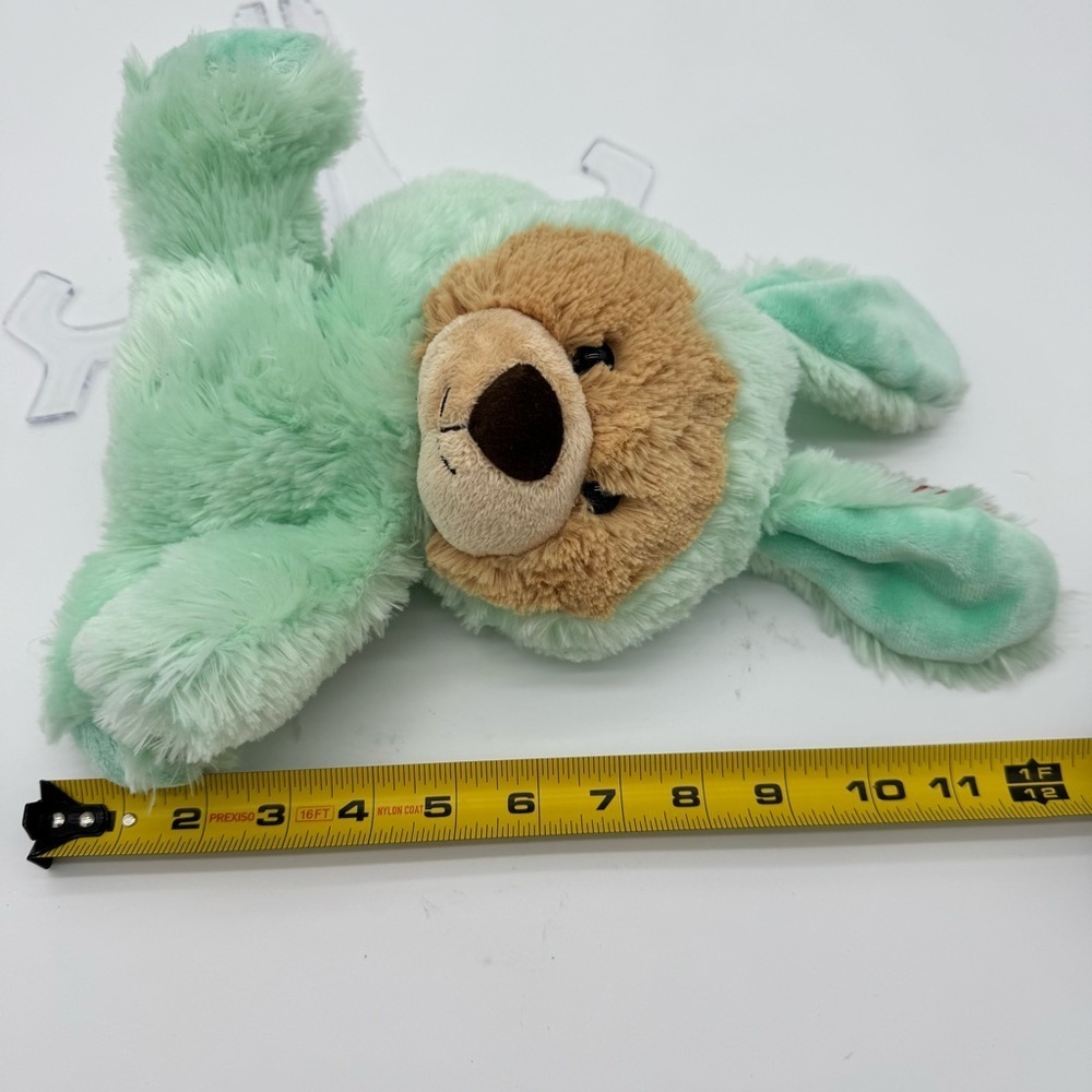 Aurora 2018 12 Inch Brown Bear Mint Bunny Suit Plush Stuffed Teddy Bear NWT - Picture 4 of 4